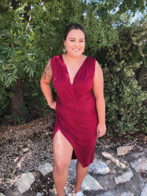 Date Night Plus Size Ruched Dress
