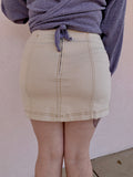 Bare With Me Mini Zipper Back Skirt